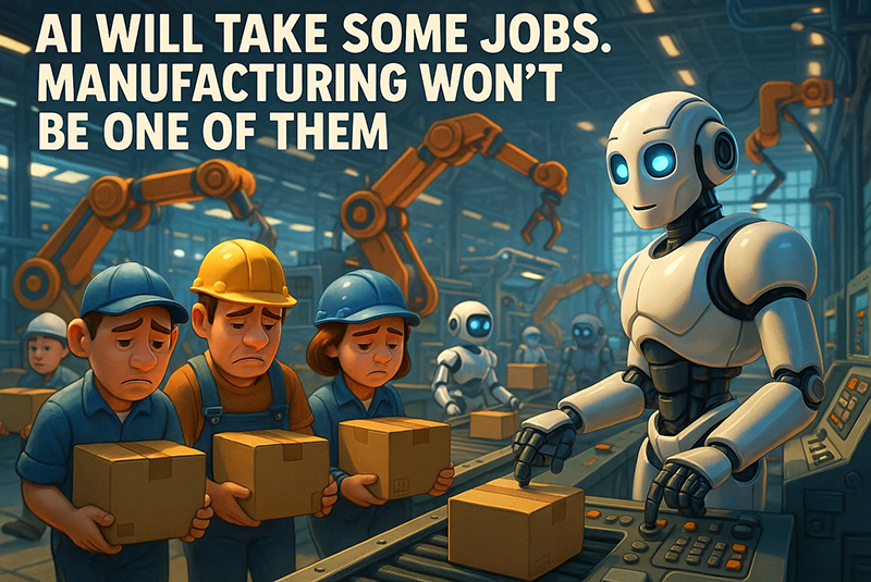 AI Will Take Some Jobs. Manufacturing Won’t Be One of Them